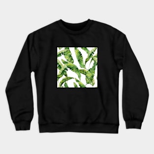 Painted tropical leaves 2 Crewneck Sweatshirt